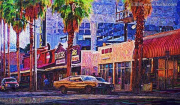 欧洲风景油画