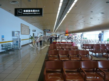 桂林两江机场 候机厅内景