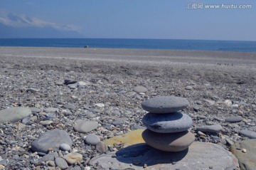 鹅卵石大海花莲七星潭