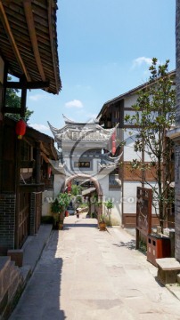 中国风重庆安居古镇建筑风景
