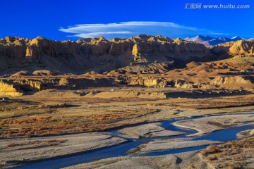 西藏札达象泉河谷