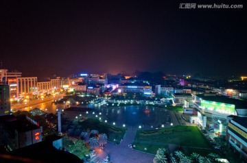 桂林中心广场 夜景