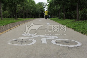 自行车道 绿化