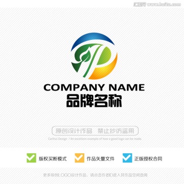 P字母 标志 LOGO 商标