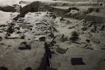 西安半坡遗址博物馆出土墓葬