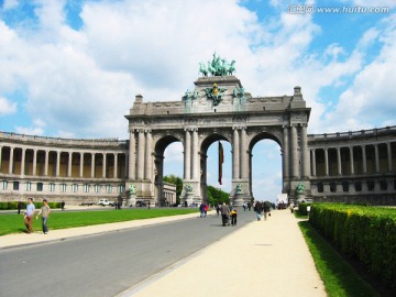 比利时布鲁塞尔三拱凯旋门