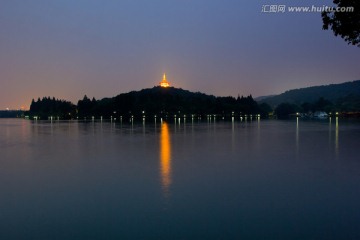 西湖夜景 雷峰塔夜景