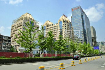 北京马路与建筑