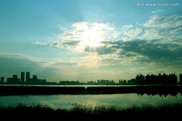 大庆 湖泊 天空