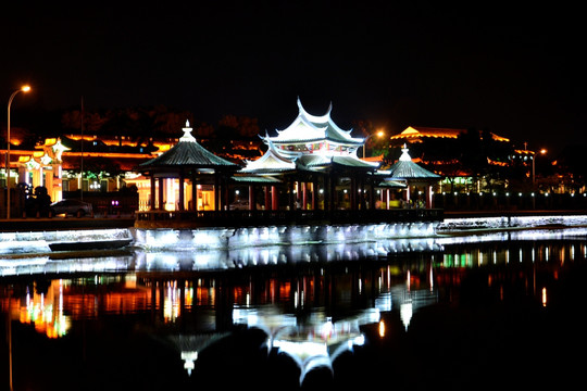 集美大学夜景 夜景