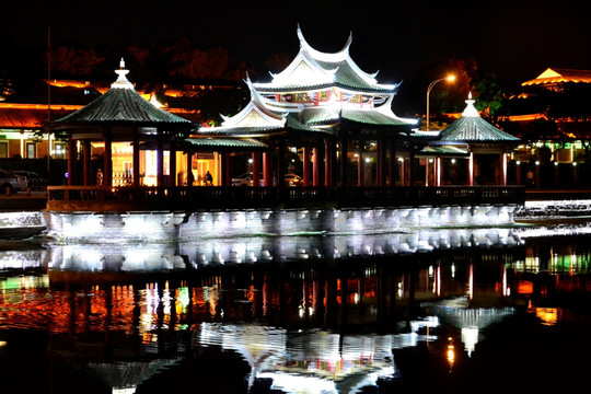 集美大学夜景 夜景 集美 集美