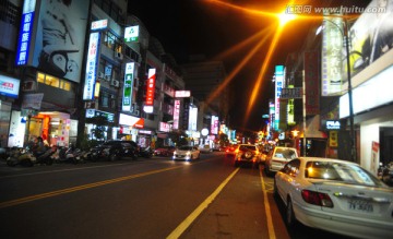 台湾街景 夜色