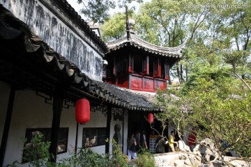苏州同里古镇退思园揽胜阁