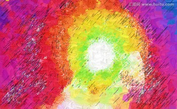 水粉背景画