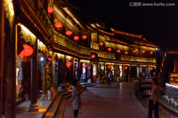 台儿庄古城夜景