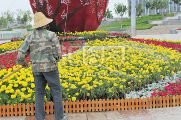 园丁 浇花