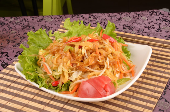 蔬菜炒饼