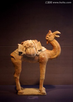 彩陶 骆驼 陶器