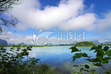 蓝天白云 风景 湖泊