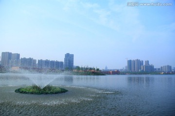 长沙西湖公园喷泉