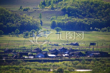 俄罗斯尼布楚山村