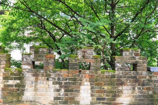 桂林兴安 灵渠 水街 古城墙