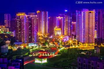 美丽的来宾市夜景