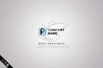 品牌LOG P 字母LOGO