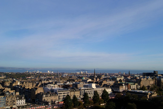 英国爱丁堡城市俯瞰
