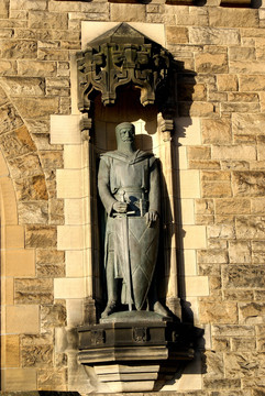 英国爱丁堡古城堡雕像