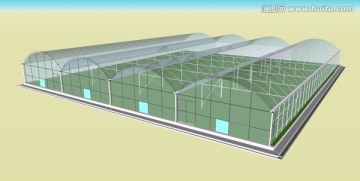 单栋温室模型