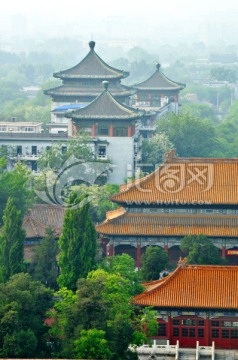 中式古典建筑俯瞰