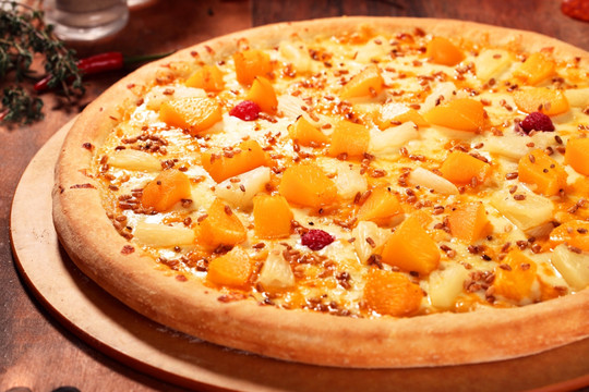 水果披萨高清图