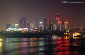 重庆江北嘴夜景