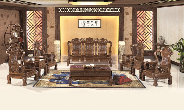 中式红木沙发