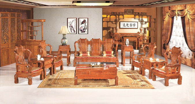 红木沙发