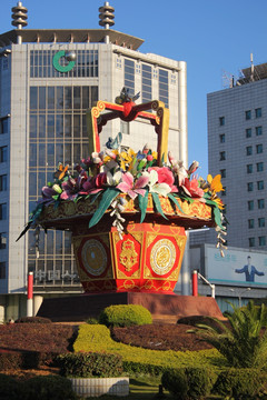 大型装饰花篮