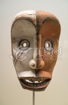 刚果面具 刚果彩绘面具