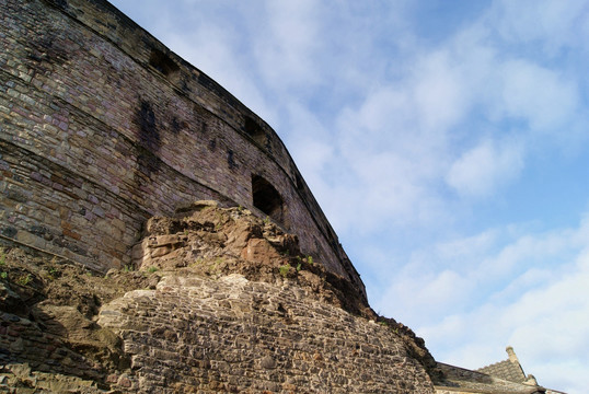 英国爱丁堡古城堡城墙