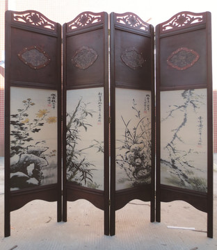 古典屏风清明河上图