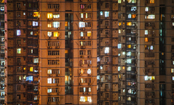 住宅楼夜景