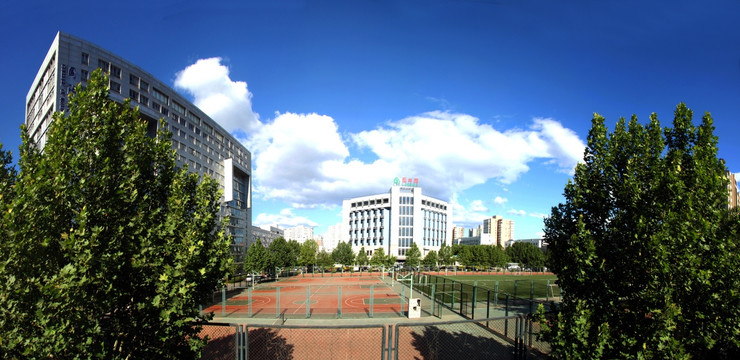 首都师范大学国际大厦图书馆全景