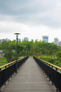 公园里的小桥