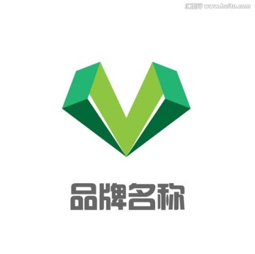 V标志设计 logo M 字
