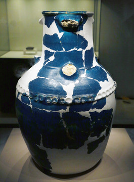 汉代波斯蓝釉陶瓶
