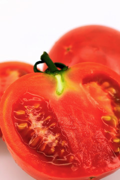 番茄熟了 特写红西红柿
