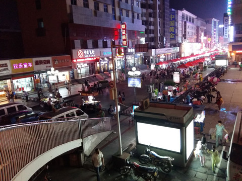 城市夜景 商业区