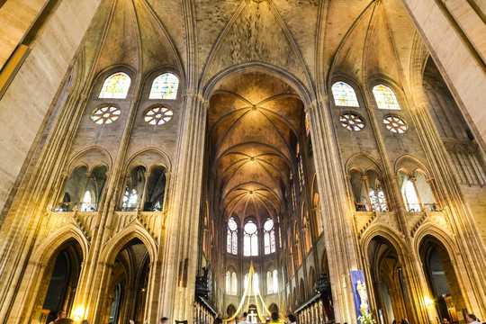 法国巴黎圣母院大堂穹顶