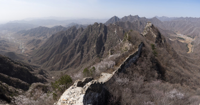 箭扣长城全景图 接片 高像素