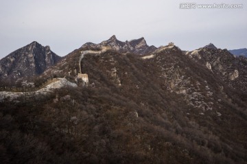 箭扣长城花季 城墙